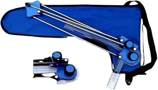 Generic Professional Drafting Machine, Universal Drawing Arm, Blue Plastic Mini Drafter Tool, 24 x 12 x 2 Inches, 1mm Accuracy