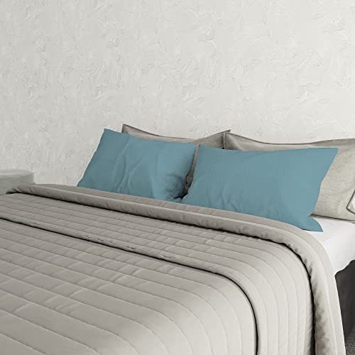 Italian Bed Linen Max Color Coppia di Federe Tinta...