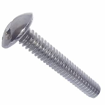 100-Pack #6-32 X 3/8 Stainless Truss Head Machine Screws - Phillips Drive 304 Stainless Steel