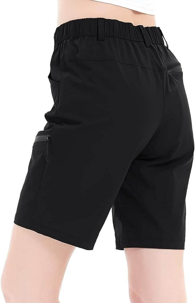 Women’s Hiking Cargo Shorts Summer Quick Dry Lightweight Shorts Travel Athletic Golf with Zipper Pockets