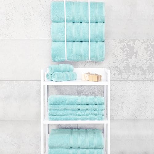 Image of American Soft Linen 100% Cotton Luxury Turkish Towels, 4 PC Bath Towel Set | Soft Absorbent Quick Dry OEKO Tex Standard 100 Certificated Durable Machine Washable Breathable Premium Hotel Quality