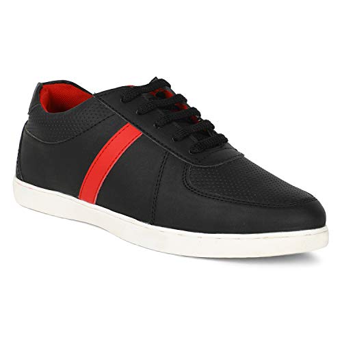 Image of Lazard Khadim's Men Black Casual Dress Sneakers - UK 7