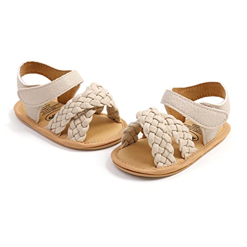 Willfun Baby Girls Summer Sandals Infant Knitted Soft Rubber Sole Outdoor Shoes For Toddler First Walkers #TOP5