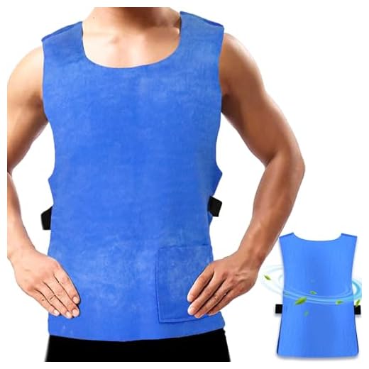 HYEIOL Chaleco refrigerante reutilizable para Hombres y Mujeres, chaqueta de refrigeración evaporativa de tejido PVA con ajuste ajustable para deportes al aire libre, senderismo y trabajo