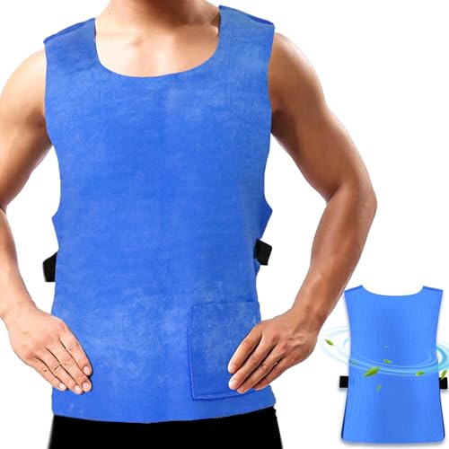 HYEIOL Chaleco refrigerante reutilizable para Hombres y Mujeres, chaqueta de refrigeración evaporativa de tejido PVA con ajuste ajustable para deportes al aire libre, senderismo y trabajo