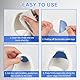 AFCJLTO 12 pcs Self adhesive Repair Patches, Selbstklebende Reparatur-Patches für Schuhe - Fersen-Schutz & Lochreparatur - Runde Patches - Schuhabsatz Reparatur Schuh Loch Reparatur Patch Runden, Blau
