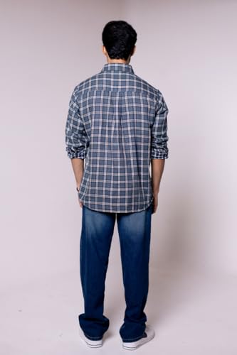 Image of Men's Regular Fit Reversible Checkered Shirt