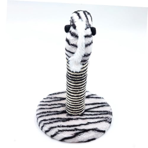 Set de 2 rascadores para gatos con sisal natural y diseño elefante y cebra miniatura 5