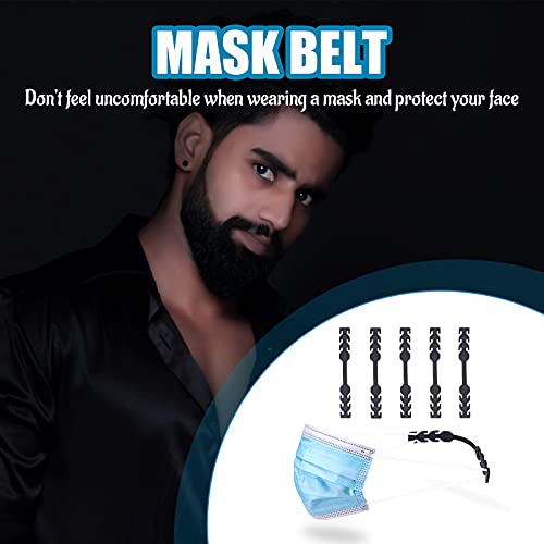 mask extender strap - 5pcs ear savers - universal size holder with 3 adjustment slots - enhanced flexibility - compatible with cloth and disposable masks - for kids and adults