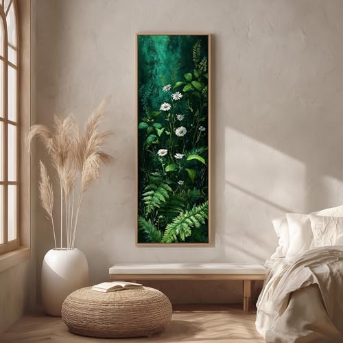 Impression décorative de forêt élancée avec cadre intérieur 40 x 120 cm - 2