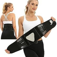 Back Brace for Lower Back Pain Relief,Breathable Back Support Belt,Adjustable Lumbar Support Belt for Women Men,6 Support Rods Conform to the WaistS.