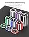 Poker Chips with Denominations, 300-pcs 11.5g Weighted Numbered Casino Chips Set, 5 Dice, 2 Decks with Compact Aluminum Case for Texas Hold'em, Blackjack, Age 8 and Plus