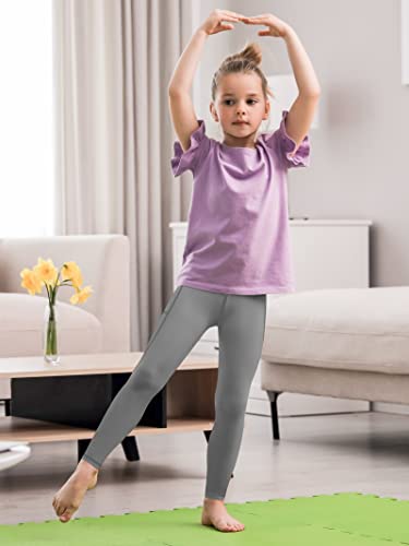 Resinta 3 Packs Girls' Athletic Leggings Active Compression Tights With Pockets Youth Kid's Dance Yoga Leggings Pants #TOP5
