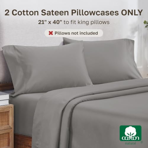 Image of California Design Den 800 Thread Count 2-Pack King Size Pillow Case