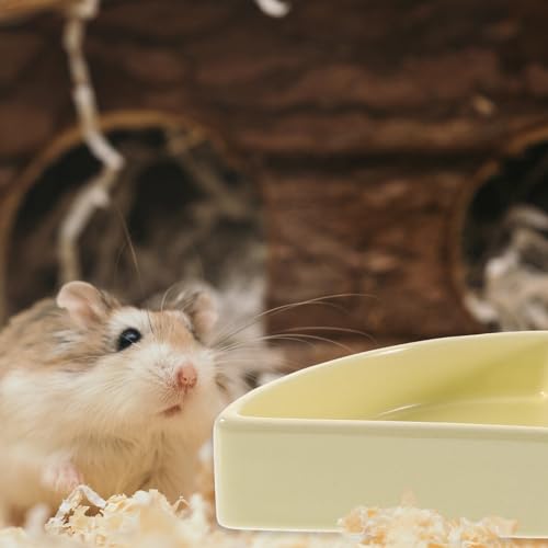 Gamelle en céramique jaune pour hamster et cochon d'Inde - 8