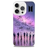 Zazuni [BTS] Mirror Phone Case, iPhone 17 16 15 Compatible TPU Protective Cover, Silver, Glossy, Fashionable, Popular, Idol Goods, Fan Goods, Gift, Men's, Women's