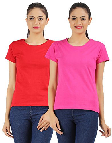 Image of Ap'pulse Women's Combo Regular Fit T Shirt (Pack Of 2)