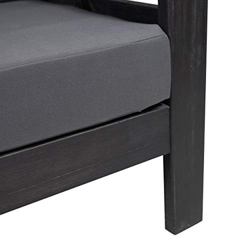 Christopher Knight Home Louver Chat Set, Dark Gray #TOP6