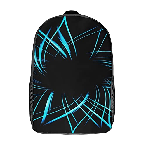 Sac à dos classique bleu 17 pouces avec impression 3D ultra résistante pour la rentrée