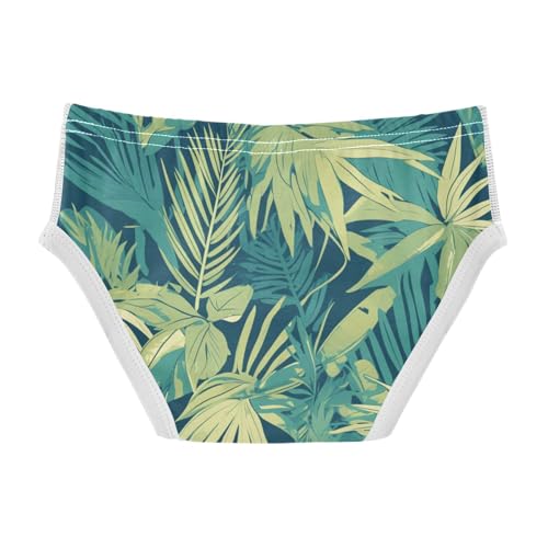 KLL Seamless Pattern Monkey Palm Tropical Hawaiian Toddler Boy Soft Underwear Breathable Children Undies2