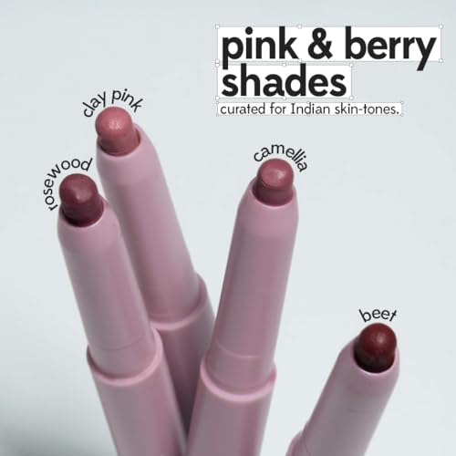 Image of Ruby's Organics OneStick Lipstick for Women- Blurr, Lip and Cheek Colour Crayon, Matte Finish, Lip Makeup- Enriched with Antioxidants and Vitamins, Chemical Free- Camellia