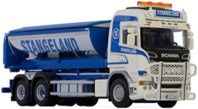 Miniatura 3 de Para Scania Streamline Highline 6X2 TAG AXLE HOOKLIFT sistema contenedor asfalto 01-2939 1/50 DIECAST modelo coche acabado camión
