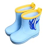 長靴 キッズ 男の子 女の子 軽量 防水 レインブーツ サメ 厚底 ショート レインシューズ 歩きやすい 学校 ジュニア 滑り止め 子供 靴 アウトドア 幅広 おしゃれ 雨靴 かわいい スニーカー 梅雨対策 通学 履きやすい 男女兼用(ブルー,17.0 cm)