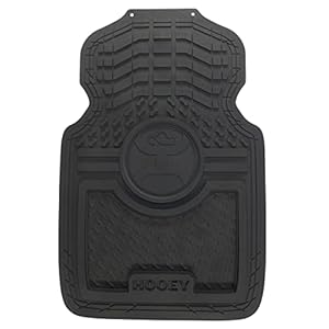 Hooey Car and Truck Floor Mats, Premium Protection Against Water and Dirt, Front Set of 2, Black
