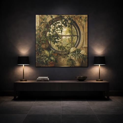 Impression canvas green and gold grand format 50x50 carré - 3