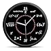 Produktbild Außergewöhnliche Wanduhr Mathematik in Schwarz-Weiß - Einzigartiges Zifferblatt - Zeigt die Uhrzeit in Einer mathematischen Formel an! - NEU: Sweep-Mechanismus (kein nerviges Ticken)