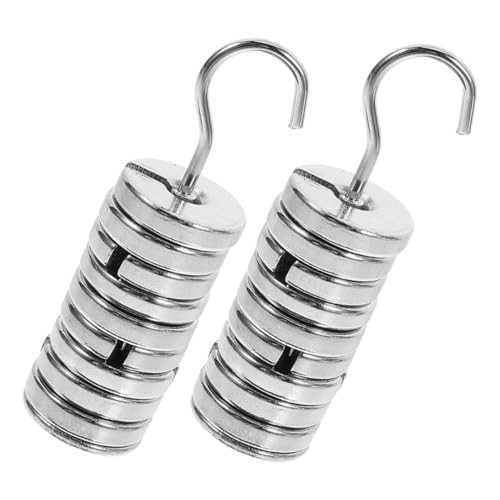 CIYODO 1 Set Slot Code Set Slotted Weights with Hanger Metal Slotted Weights Slotted Mass for Lab Slotted Mass with Hanger Small Weights to Hold Things Down Metal Slotted Mass Silver Abs