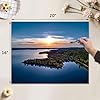 VETEB Paint by Numbers Kit for Adults Beginner Higgins Lake Spring Aerial Sunset DIY Painting on Canvas by Numbers Acrylic Oil Painting for Home Decor Gifts 16"x20" #1