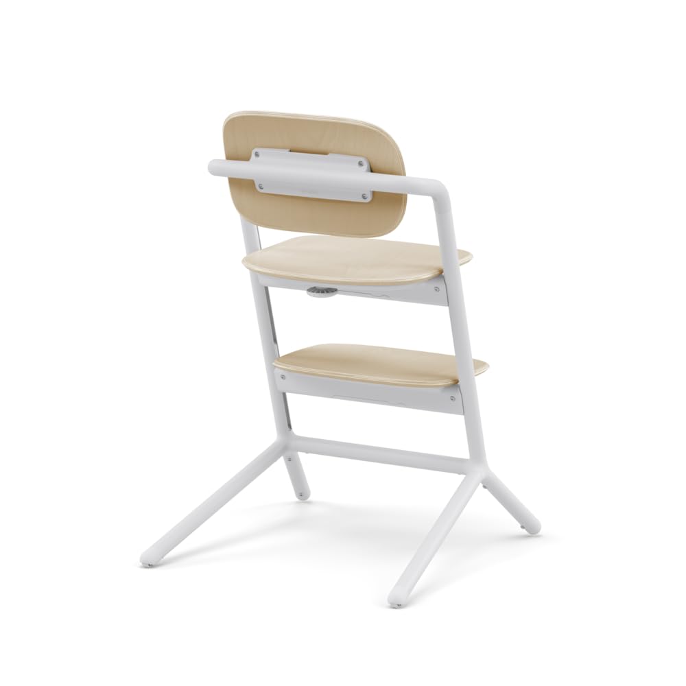 CYBEX Gold LEMO Chaise Haute ; Grandit avec l’Enfant, 3 - 99 ans ; Peut être utilisée dès la naissance grâce à des attaches séparées ; Aluminium / Plastique; Sand White