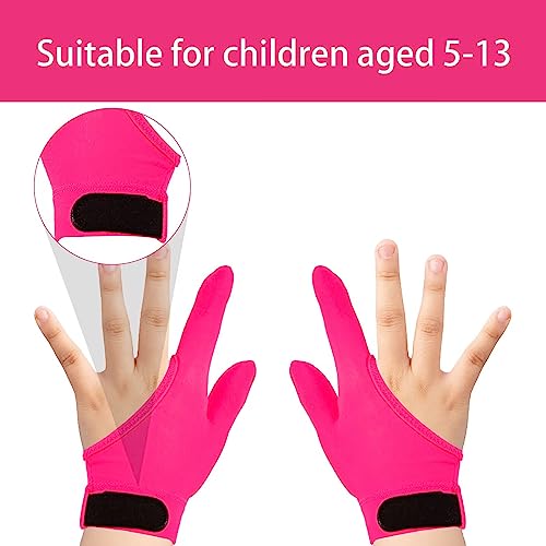 Image of 4pcs Anti Thumb Sucking Guard Gloves for Kids - Chewy Compression Glove to Stop Nail and Finger Biting - Ages 5-12