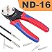 Newdeli Deutsch Crimp Tool Size 16 Deutsch Connector Tool 4 Way Indent 8 Impression Type Closed Barrel Crimper 14 16 18 AWG Solid Barrel Contact & Circular Connector Contacts Pin Crimping Tool