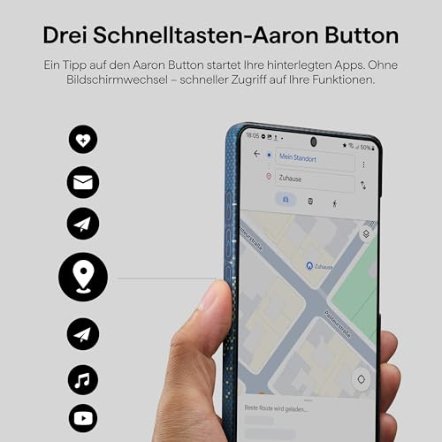 pitaka Aramidfaser Hülle für Galaxy S26 Ultra Ultradünn Milchstraße Galaxie – Ansicht 4