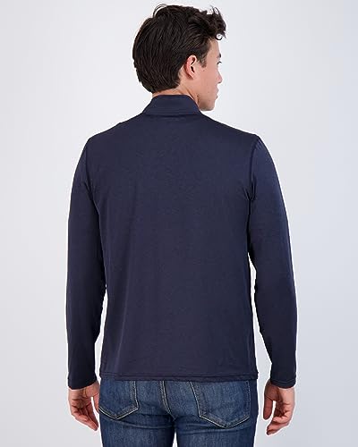 Real Essentials Mens Quarter 1/4 Zip Pullover Men Sweatshirt Long Sleeve Shirts 1/2 Athletic Fishing Dry Fit Shirt Gym Running Compression Golf Half Top Workout Sweatshirts, Set 6, S, Pack Of 3 #TOP2