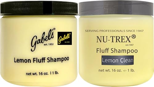 Gabel’s Lemon Fluff Clarifying Shampoo and NT Lemon Clean Yellow Fluff Shampoo. Each 16oz Pack of 2. Authentic Manufacturer Direct Protection seal black logo label