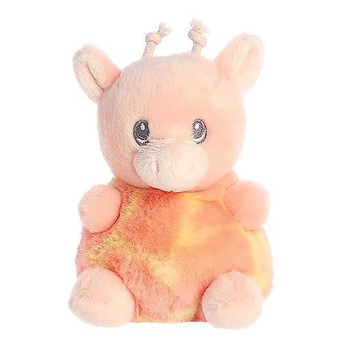 Aurora® Gentle Lil Biscuits™ Baby Giraffe™ Baby Stuffed Animal - Easy to Clean - Imaginative Play - Orange 5.5 Inches
