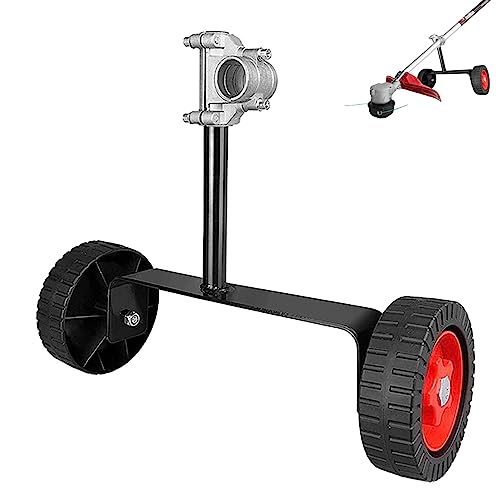 Lawn Mower Support Wheel,Adjustable String Trimmer Support Wheel Fit for 26MM Tubes,Lawn Mower Auxiliary Wheels for Grass Cutter Gas String Trimmer