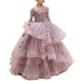 CQDY Floor Length Ball Gown Pageant Flower Big Girl Embroidery Princess Luxury Puffy Tulle Dress Flower Girls Prom Party