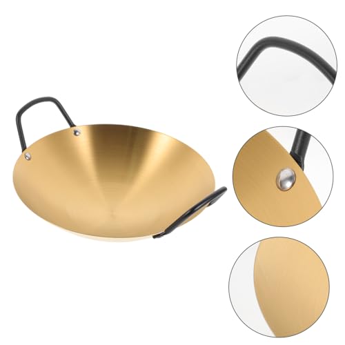Olla Wok de acero inoxidable con doble asa y superficie antiadherente miniatura 5
