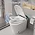 TOTTE Smart Toilet with Bidet Built in, One Piece Bidet Toilets with Auto Open & Close Lid, Foot Sensor, Auto Dual Flush, Remote Control, Modern Toilets for Bathroom