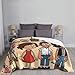 Ultra-Soft Micro Fleece Blanket Lightweight Flannel Fuzzy Blanket Cartoon Characters Throw Blanket 60
