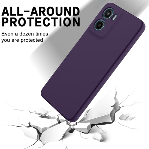 Image of Back Cover for Motorola Moto G06 4G / G06 Power 4G | Full Camera Protection | Premium Liquid Silicon Case | Flexible Bumper Case for Motorola Moto G06 4G / G06 Power 4G (Dark Purple)