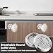 Generic Round Soffit Vents 2 In, 40 Pcs Circular Air Vents, Silver Stainless Steel Mesh Hole Louvers, For Bathroom Kitchen Cabinets, Wardrobes, Shoe Cabinets