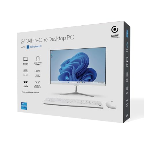 Image of 24 inch All-in-One Desktop PC with Windows 11