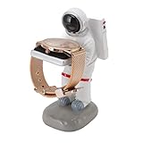 Cyrank Supporto per Orologio per Uomo Donna, Espositore per Orologio Singolo Vecchia Governante/Astronauta Statuetta in Resina Modello Porta Orologio Decorazione Rack di Stoccaggio per Gioielli (A-L)