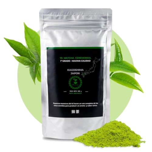 Matchaflix | Té Matcha Ceremonial 1er Grado | Té Verde Japonés en Polvo para 3 Meses (100 g)