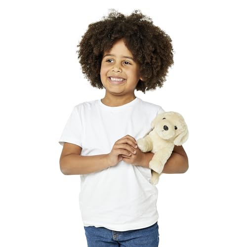 Zappi Co Labrador Plüschhund (25 cm) - Freundlicher, Kuscheliger Hund, Umweltfreundlich, Ideal für Junge Hundefans, Recycelt